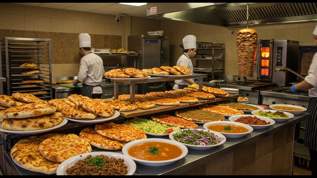 2 Hours of Ultimate Turkish Street Food – Doner Kebab, Pide, Desserts & Soups