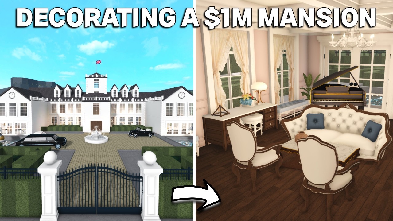 DECORATING MY $1M MANSION IN BLOXBURG