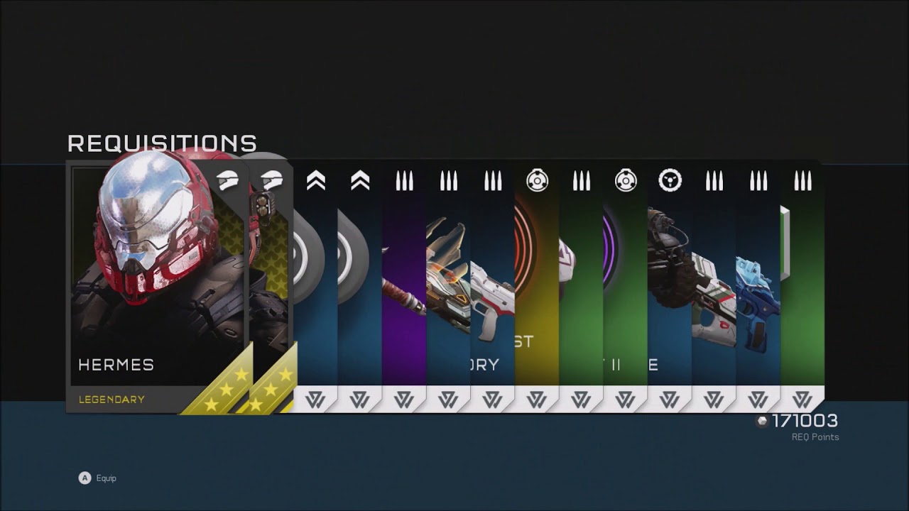 Halo 5 - Opening 33 Gold REQ Packs + Greatest Hits Packs + Classic Helmet Pack (Unlocking Every REQ)