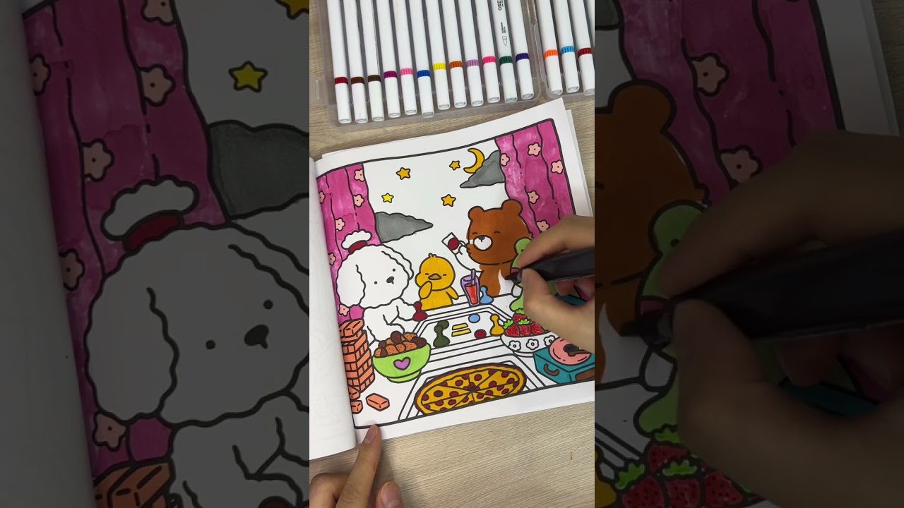 “Art therapy and Coloring Time for Kids and Adults – Cozy & Cute Designs!”