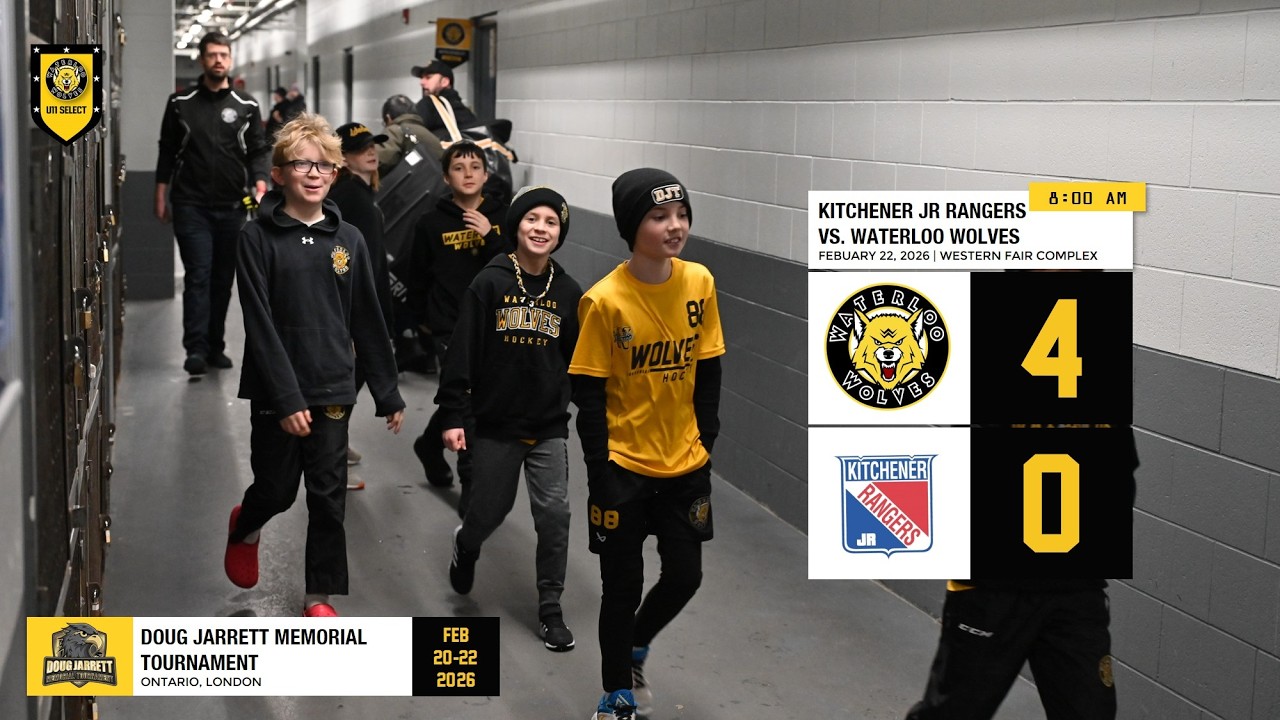 U11 Select tournament SF vs Kitchener Jr Rangers - team warmup