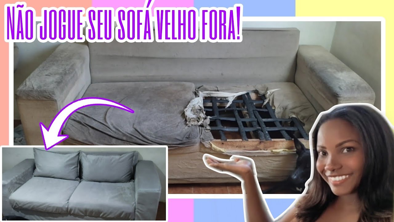 Reforma de sofá velho gastando pouco!
