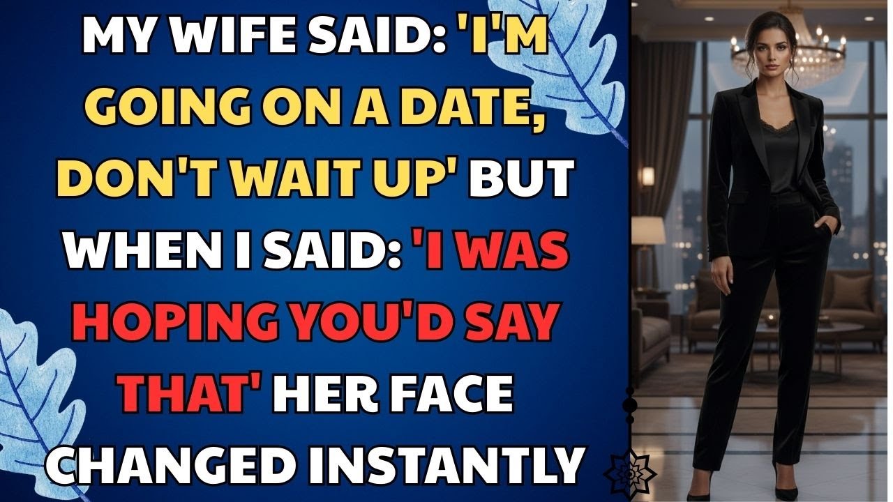 My Wife Said 'I'm Going On a Date, Don't Wait Up' But When I Said 'I Was Hoping.. Relationship Story
