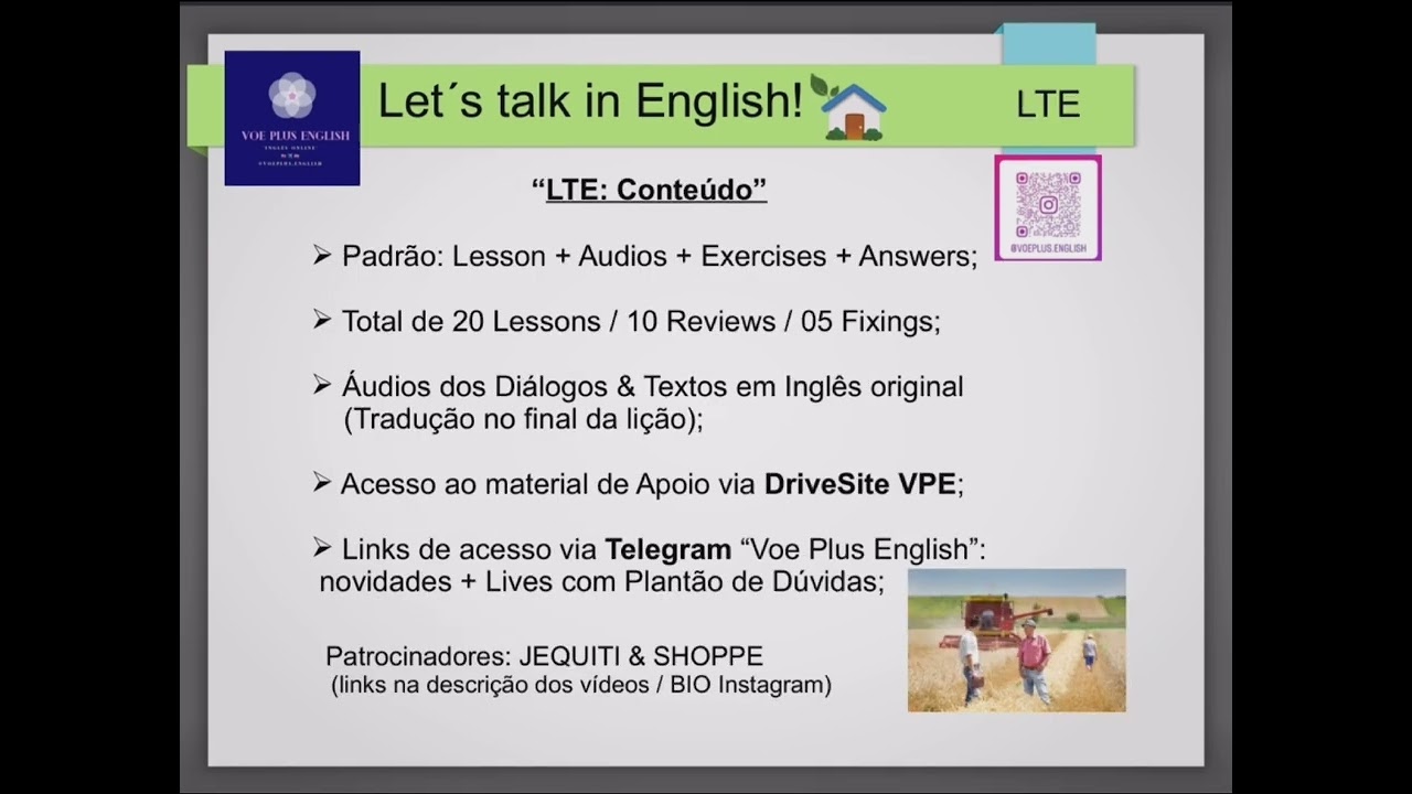 Programa VPE: Let's talk in English! 