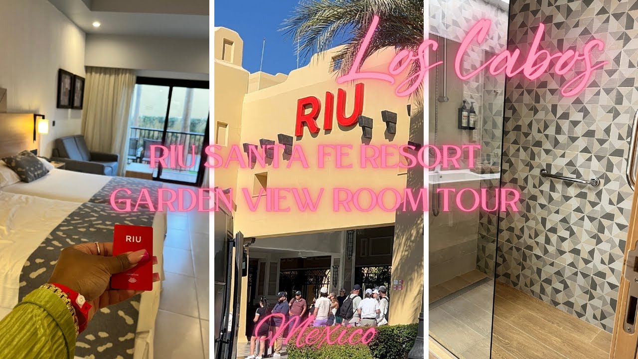 RIU Santa Fe Los Cabos Garden View Room (Full Room Tour) All Inclusive Resort Los Cabos, Mexico