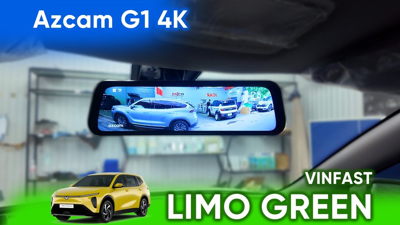 Vinfast LIMO GREEN n&acirc;ng cấp gương điện tử Azcam G1 4K