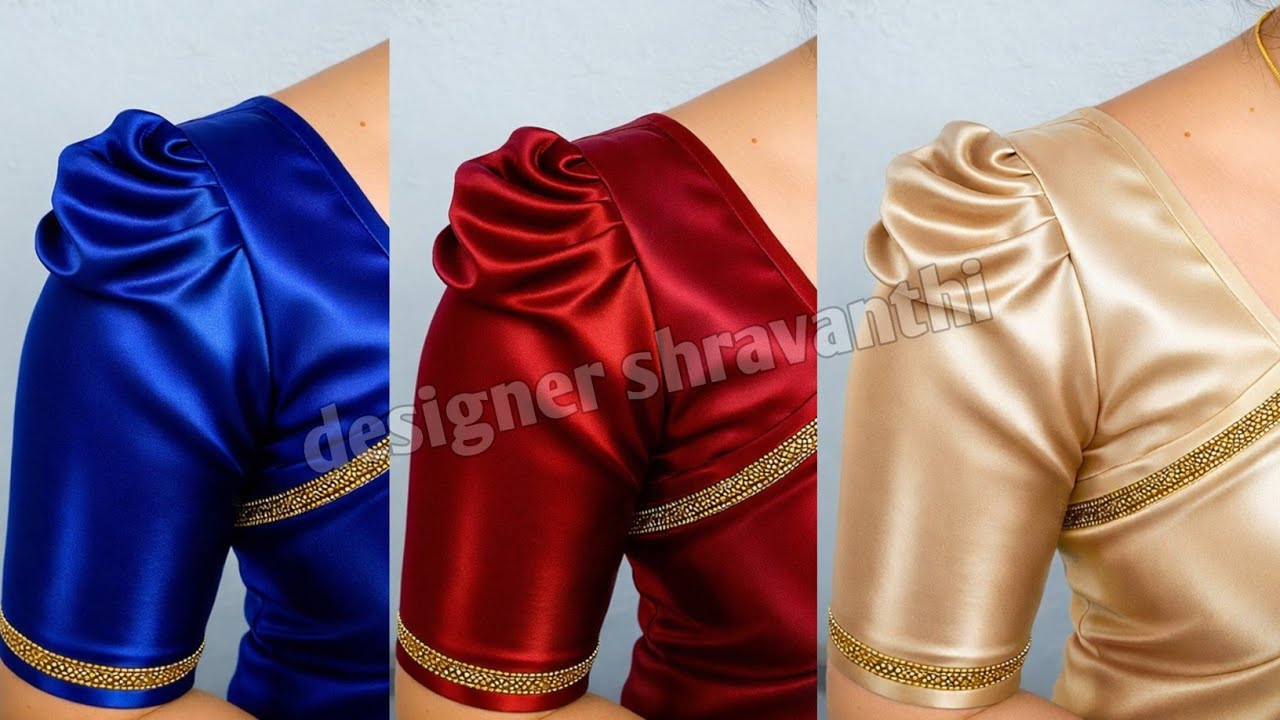 Latest model festival special blouse Sleeves design cutting and stitching |