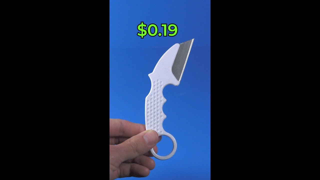3D Printed box cutter vs REAL box cutter #shorts