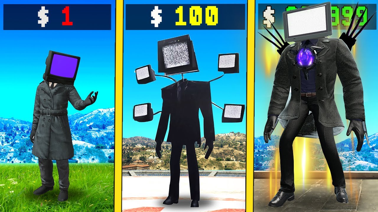 $1 TV MAN to $1,000,000,000 in GTA 5
