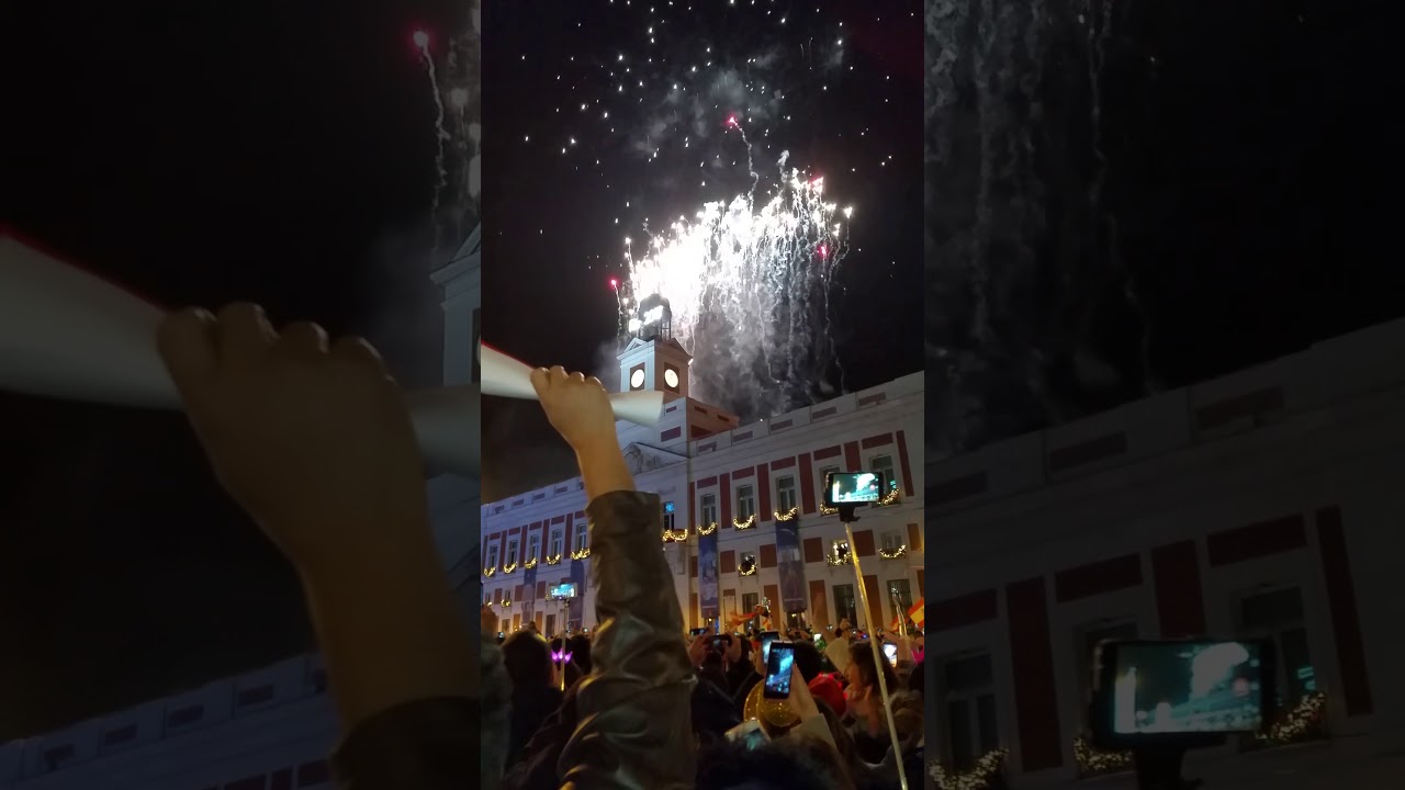PUERTA DEL SOL MADRID  😁 NOCHEVIEJA 2017