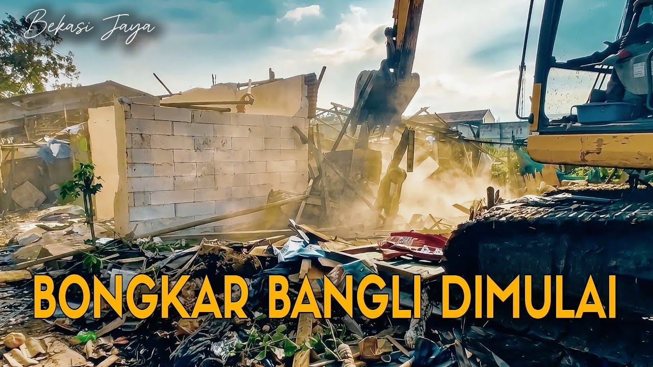 AKSI TEGAS❗️BONGKAR BANGLI BEKASI JAYA‼️JALUR SODETAN DARURAT DIBUAT SEBELUM PASANG U-DITCH  #kdm 