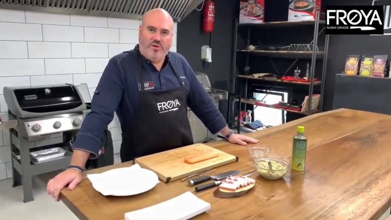 Trinxat de Cerdanya y carpaccio de salmón FROYA