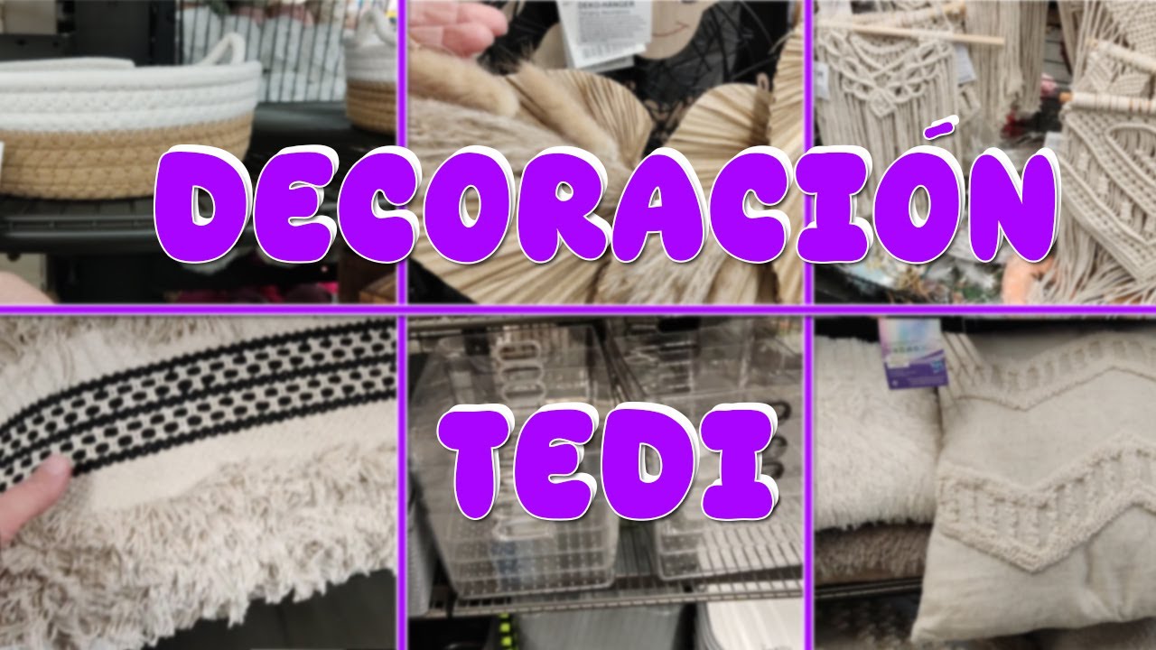 TEDI decoración del hogar, cestas, cojines, mantas etc...