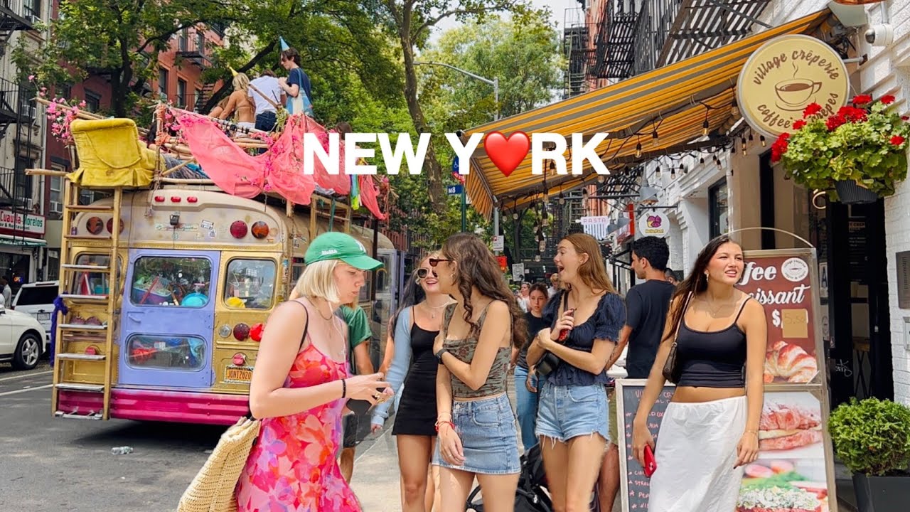 [4K]🇺🇸NYC Summer Walk🗽Hot Saturday Vibes in NYC☀️🍹East Village to Madison Square Park | July 2025