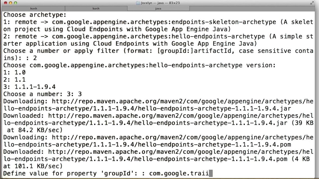Using Maven Archetypes - Developing Scalable Apps with Java