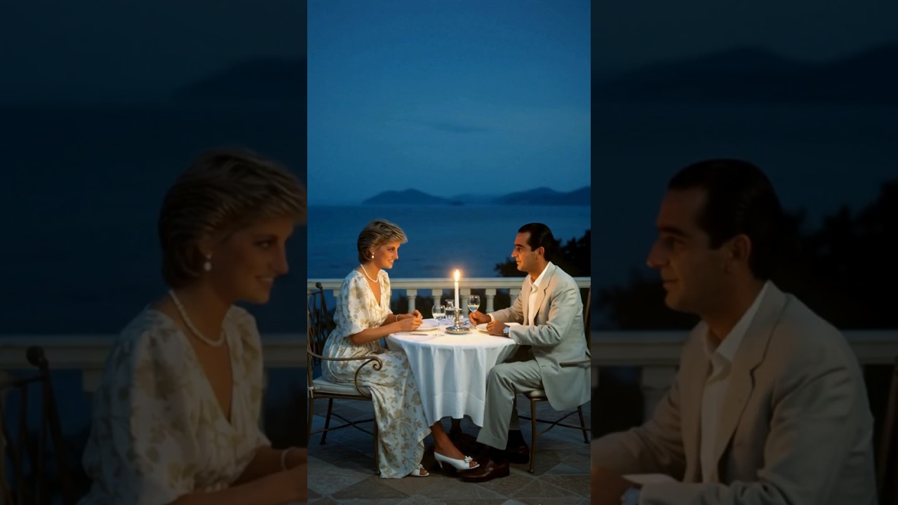 Princess Diana & Dodi Fayed: Private Summer Dinner by the Sea 🌙✨ Romance & Luxury 