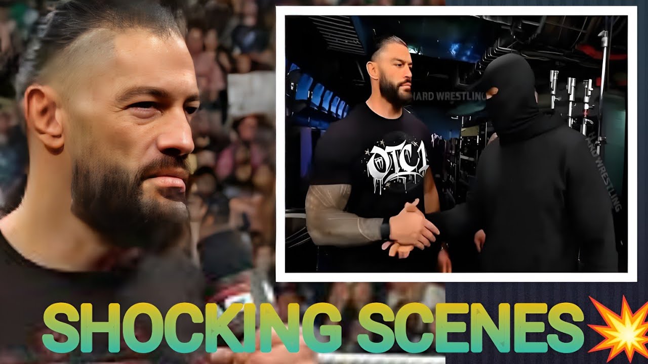 UNBELIEVABLE🛑ROMAN REIGNS CAUGHT BACKSTAGE WITH THE MYSTERIOUS MASKED MAN SHOCKING WWE UNIVERSE😱