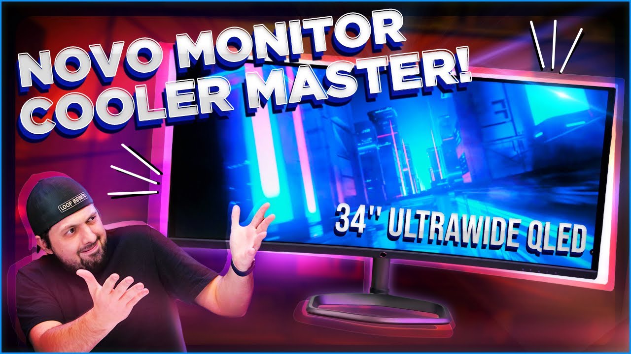 MEU NOVO MONITOR DA COOLER MASTER: 34 ULTRAWIDE, QLED, 144HZ, 1440p! (GM34-CW)