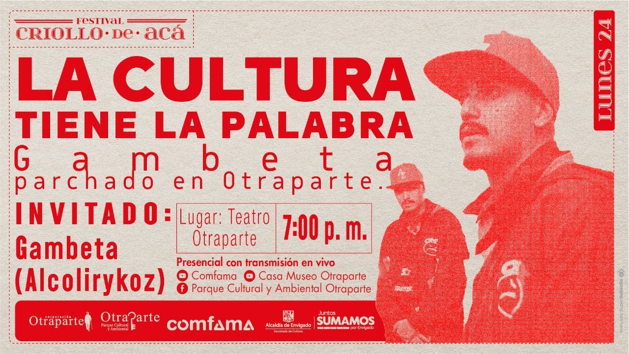 Festival Criollo de acá: «La cultura tiene la palabra con Gambeta de Alcolirykoz»