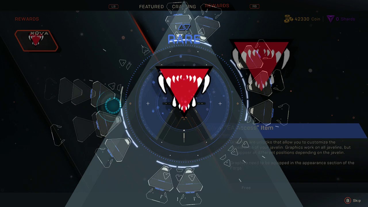 Anthem Vanity Store Crafting Components List