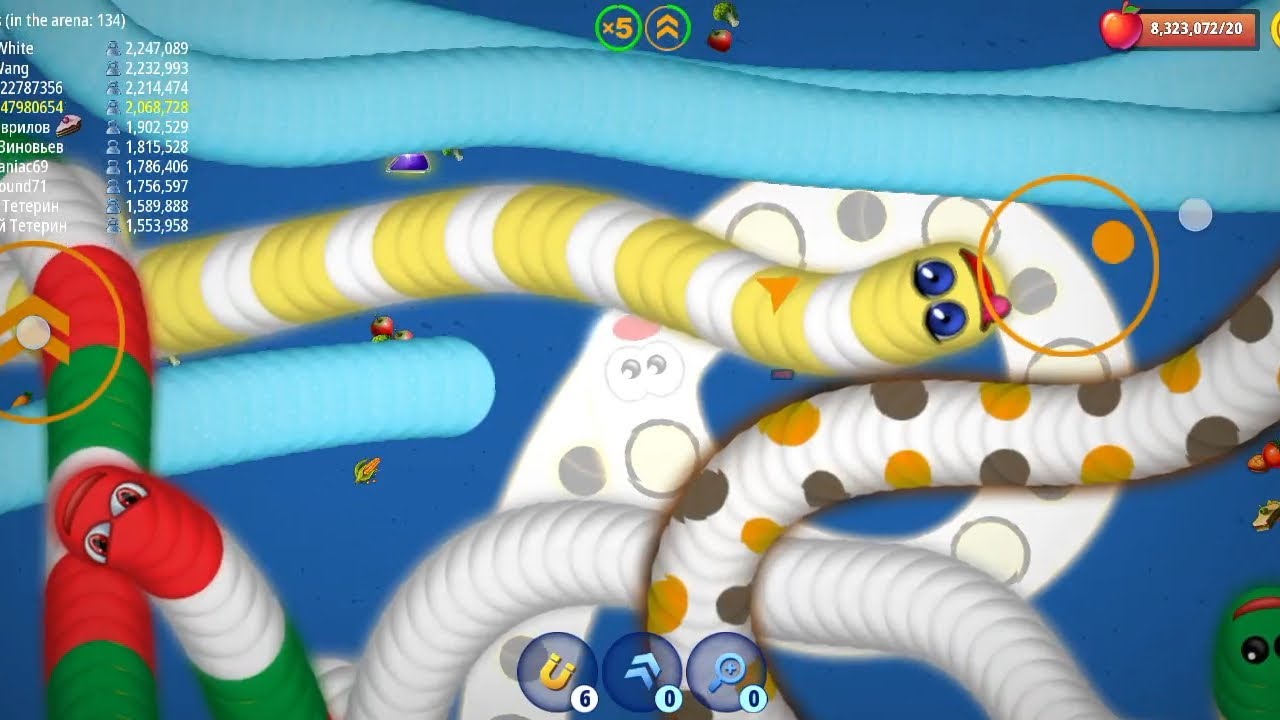 🔴WORMSZONE.IO___GIANT_SLITHER_SNAKE_TOP_01___Epic_Worms_Zone_Best_Gameplay