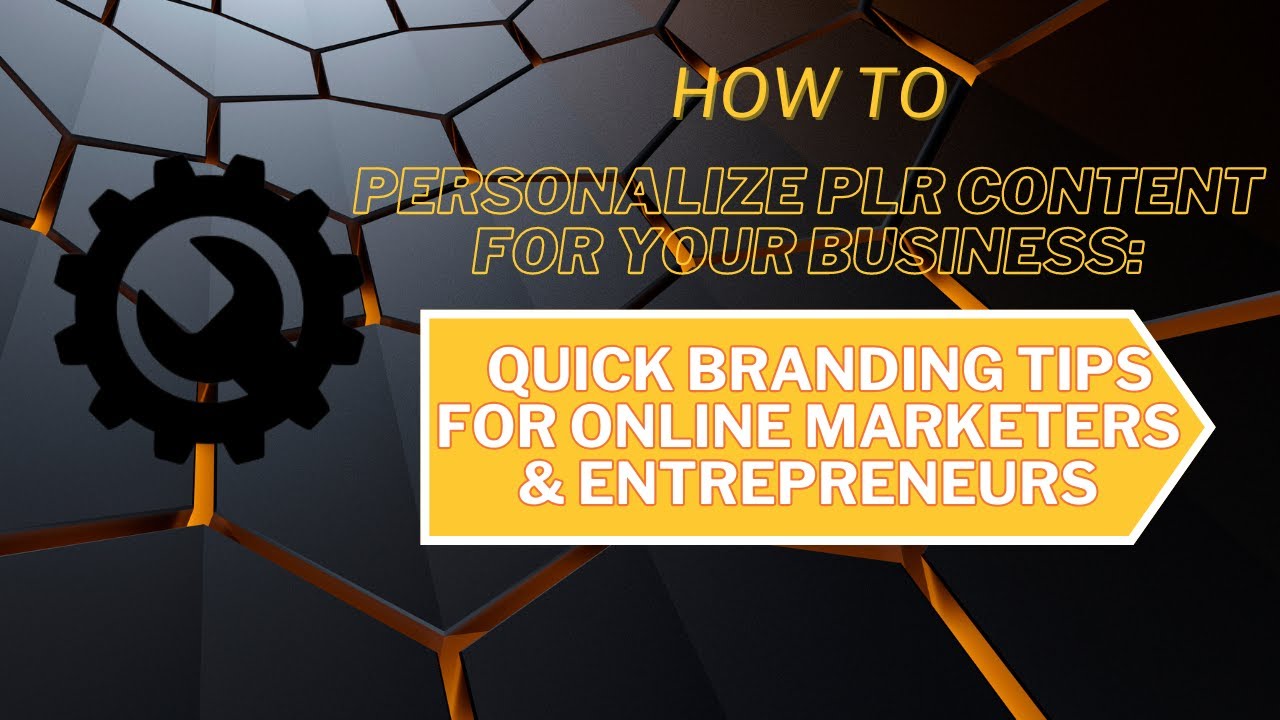 Personalize PLR Courses: Quick Branding Tips for Online Marketers