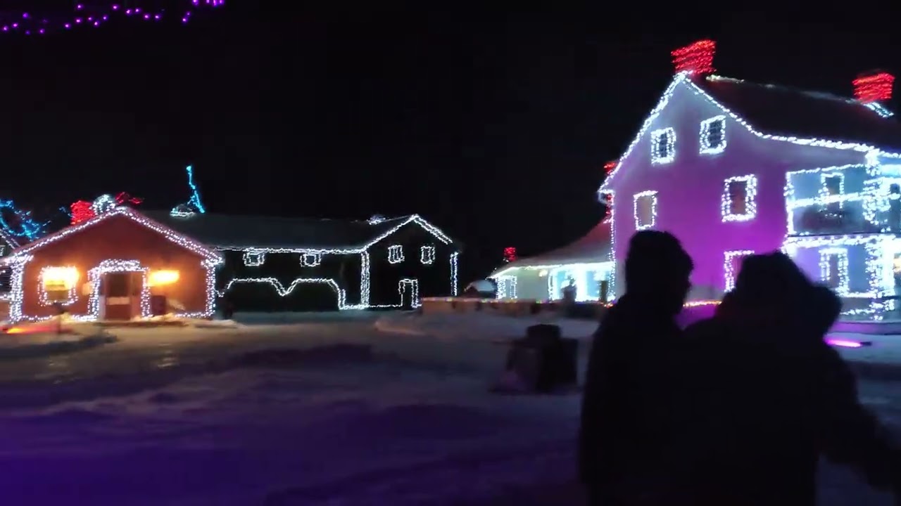 Festive Lights at Upper Canada Village in Ontario 