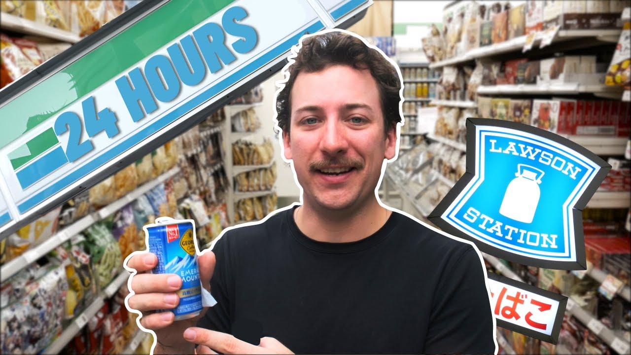 24 HOURS Eating ONLY at Japanese Convenience Stores