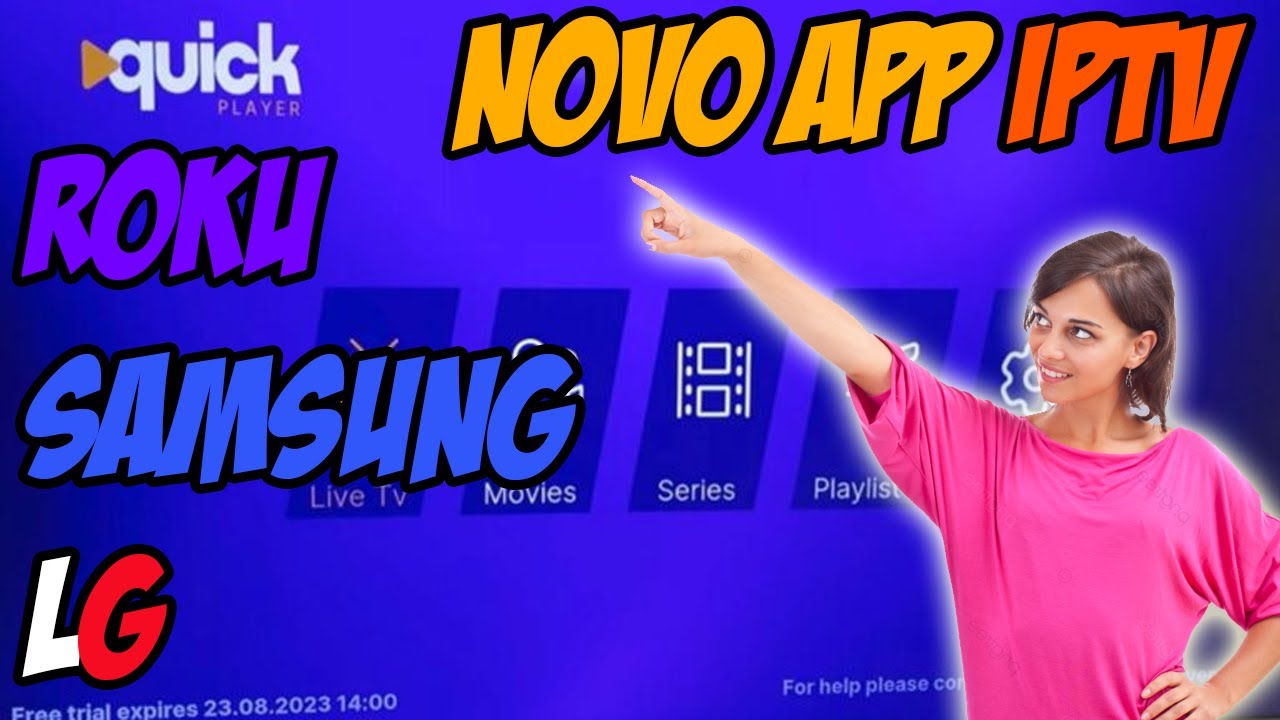 NOVO APLICATIVO IPTV NA ROKU - QUICK PLAYER COMO INSTALAR E USAR