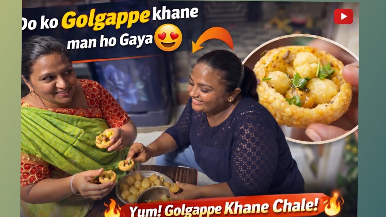 Di ko Golgappe Khane Ka Man Ho Gaya 🍘😍