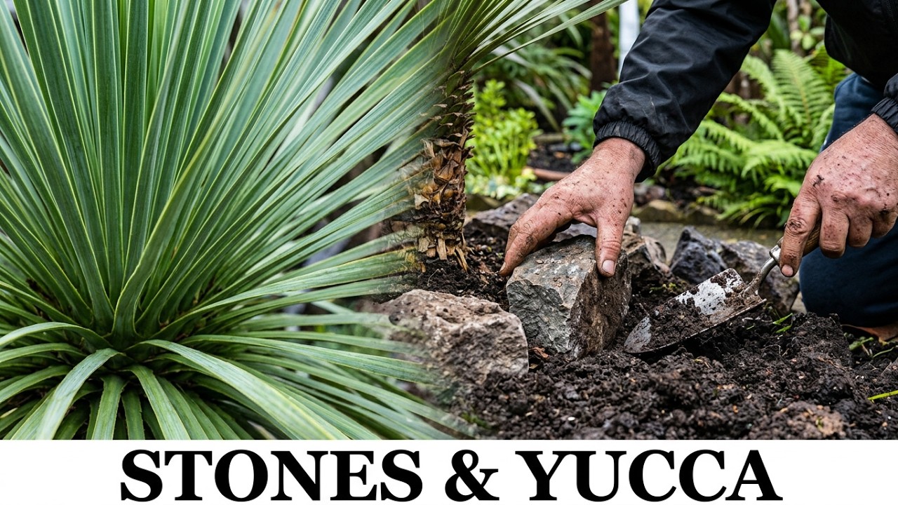 179. Planting Yucca Rostrata & Repurposing Old Stones 