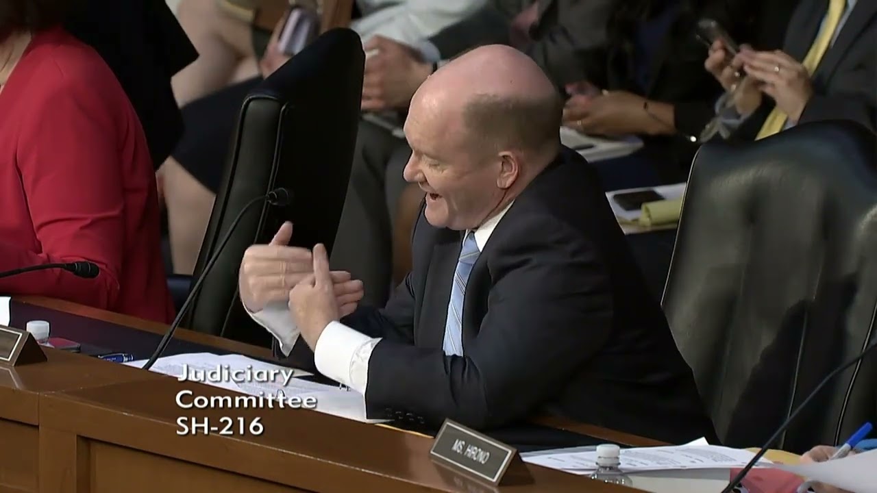Sen. Coons discusses Platform Accountability & Transparency Act at Senate Judiciary meeting, May 11