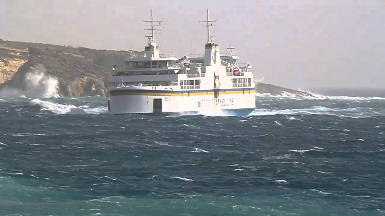 rough sea  gozo channel line