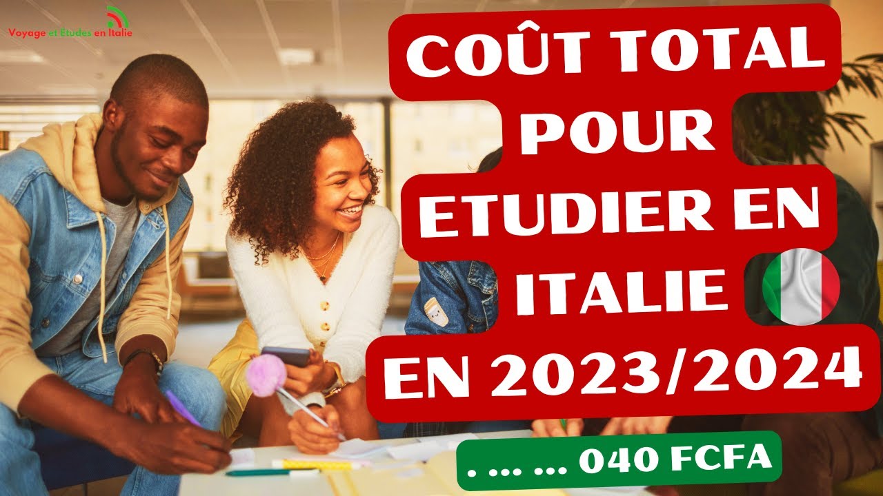 Combien faut-il prévoir NORMALEMENT pour aller étudier en Italie en 2023 ?