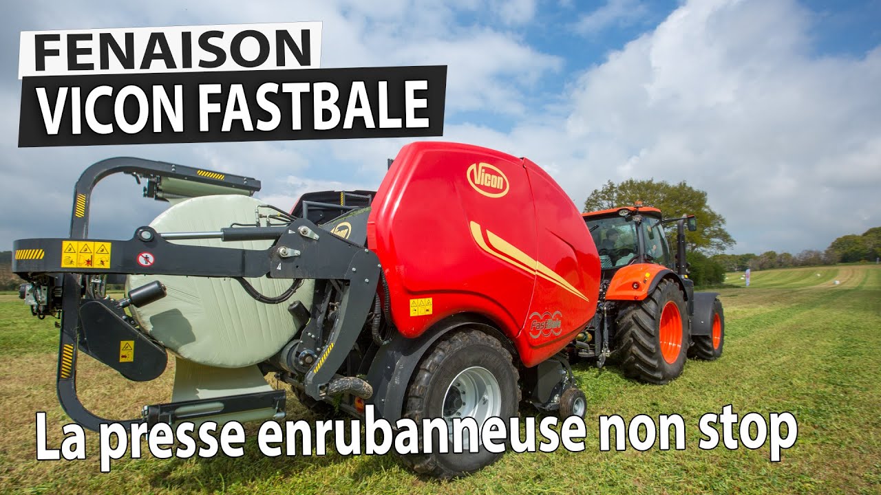 ESSAI Presse enrubanneuse VICON FastBale Non-Stop