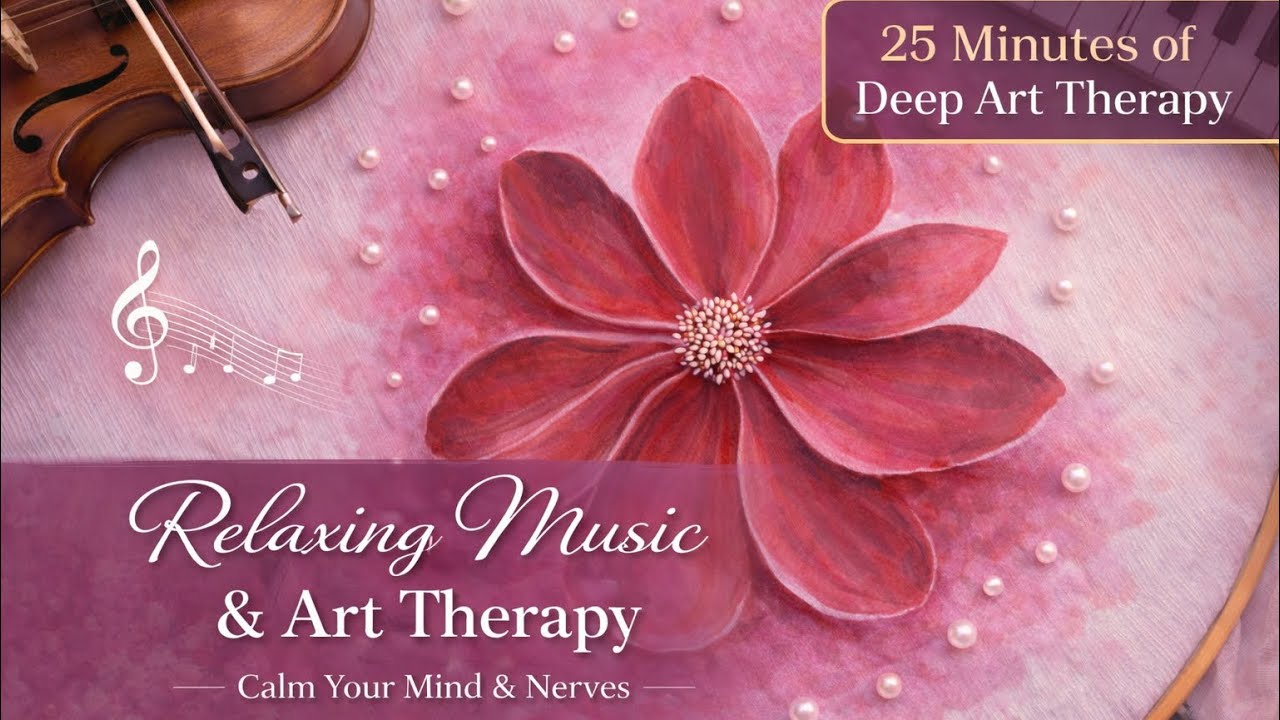 Relaxing Music with Art Therapy | Calm your nerves | Art Therapy #relaxing 
