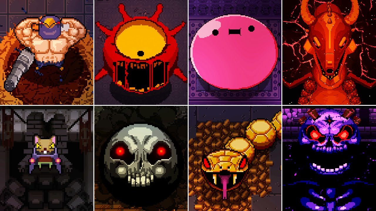 Enter the Gungeon - All Bosses & Endings