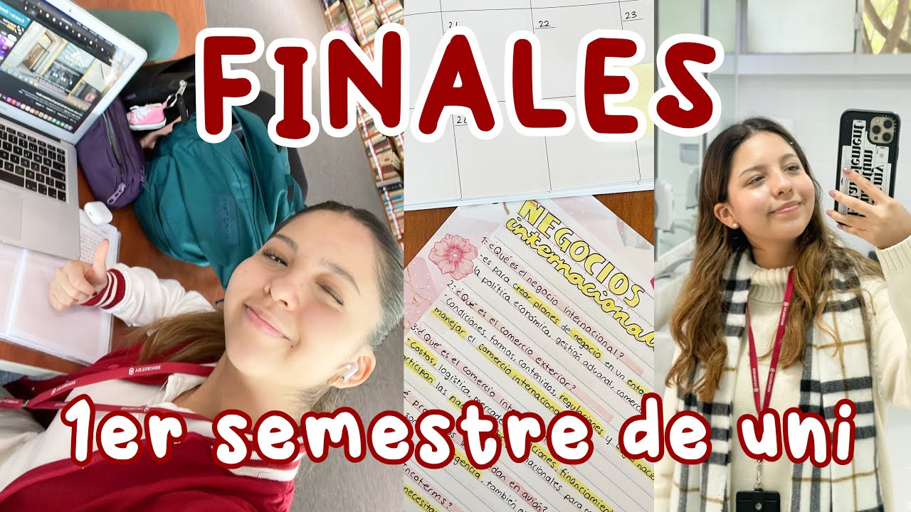 así fue mi semana de finales📚 -Nina