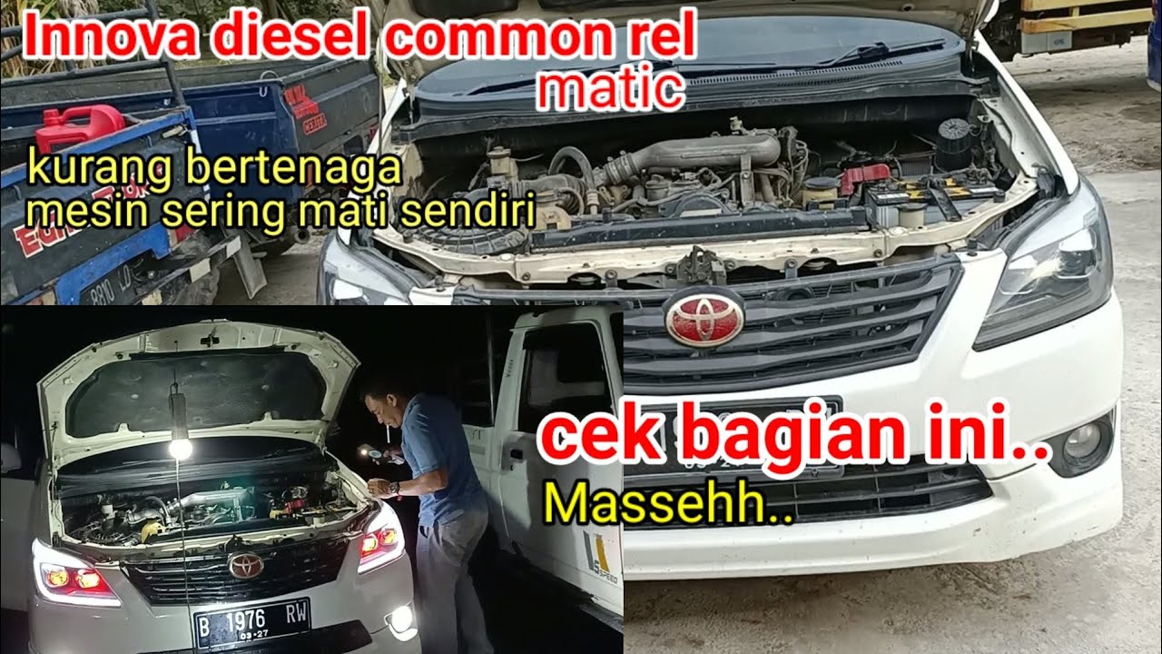 Penyebab mesin Innova diesel ngempos mati mendadak | cek bagian ini