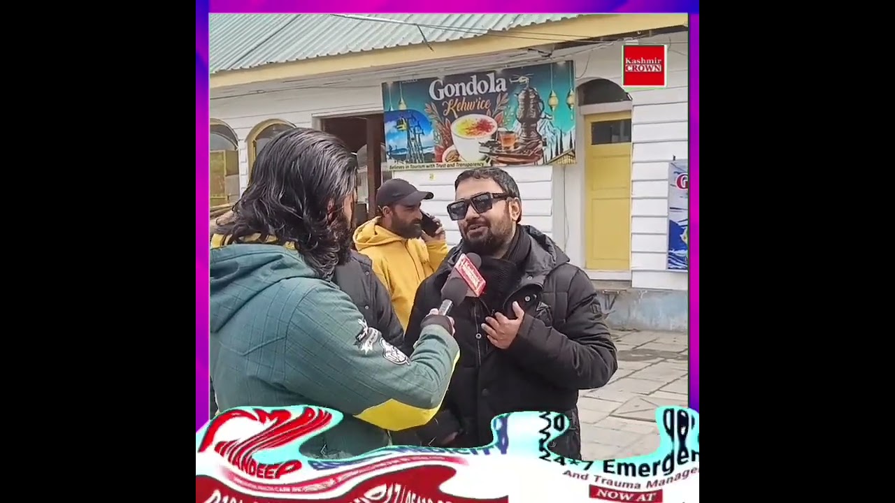 Kashmir Crown correspondent Mr Ashraf Rahi talked to some tourists at famous tourist spot