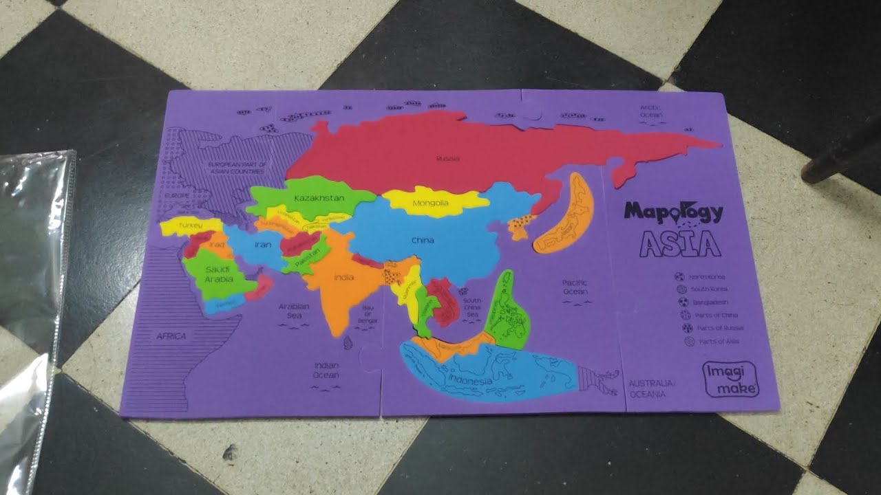 Mapology Asia puzzle