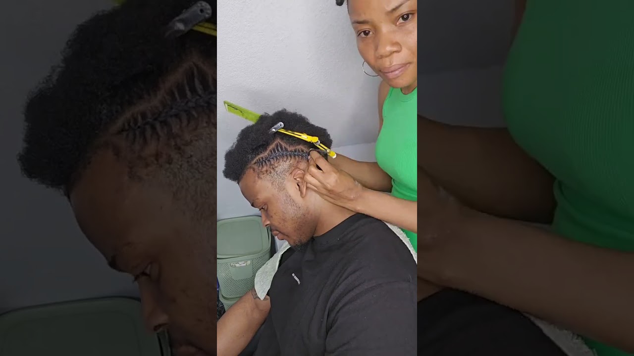 men free style stitchesbraids 👌💫.#trendingbraids #youtubereels