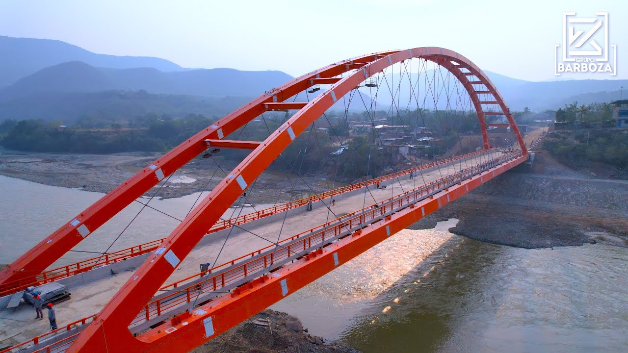 Puente Vehicular sobre el Río Chinchipe, Huallape - Jaén - Avance de Obra Agosto 2024