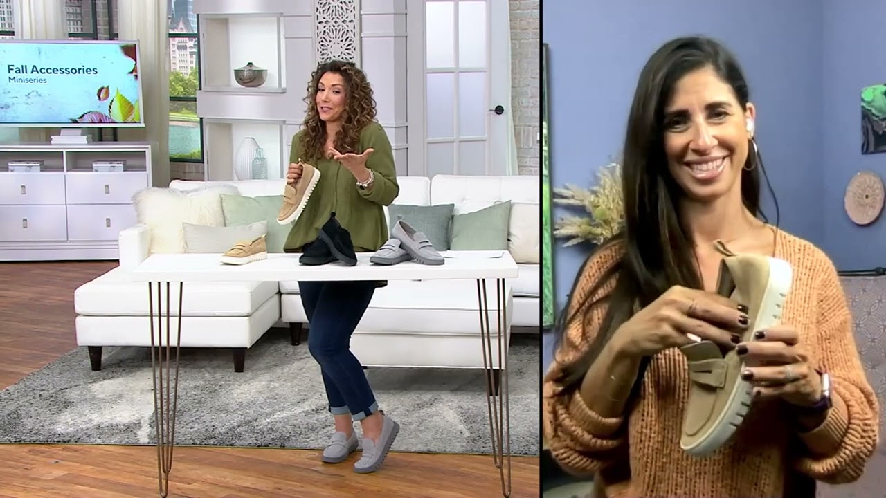 Vionic Leather/Suede 360 Flex Slip-Ons - Uptown on QVC