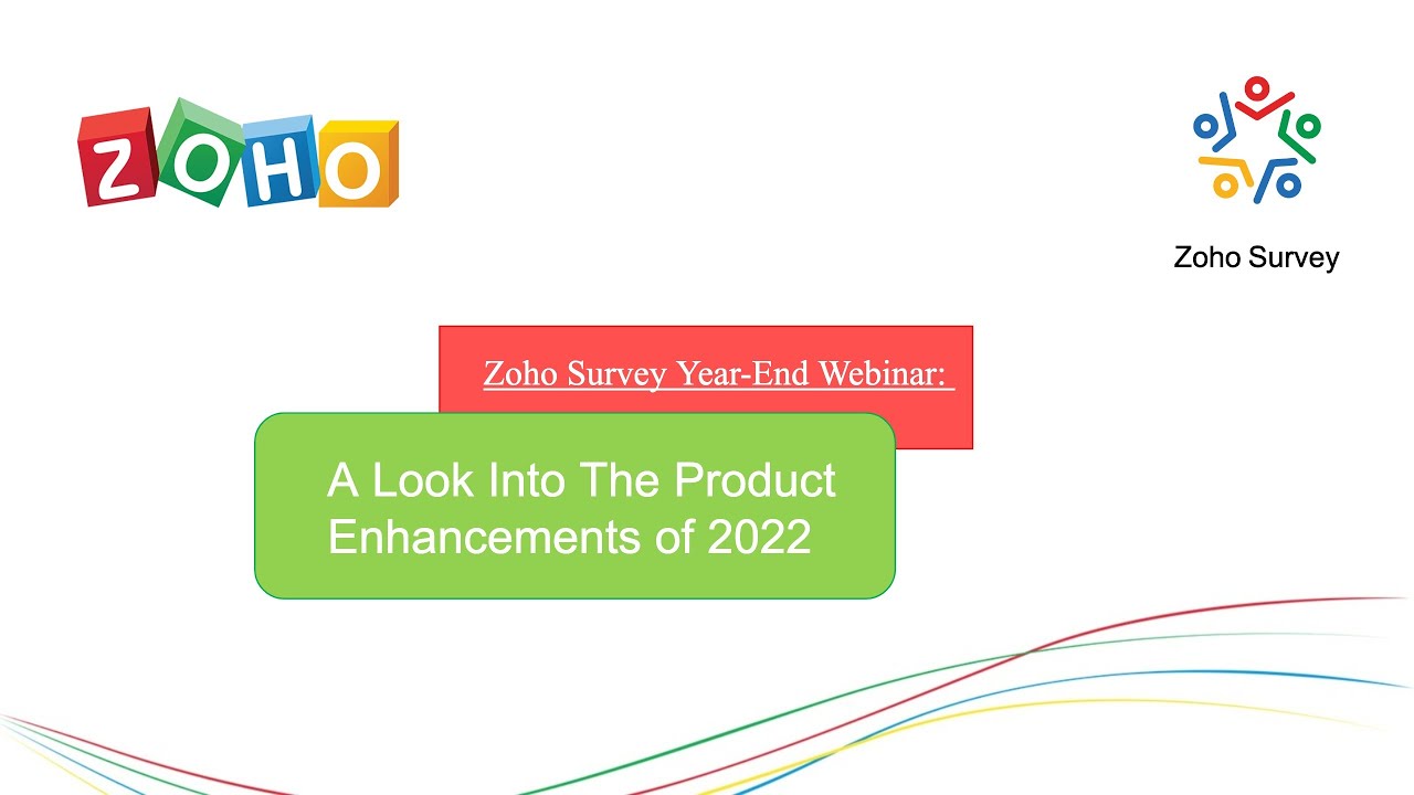 Zoho Survey year-end webinar
