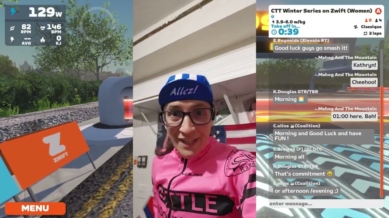 Zwift CTT Winter series Race 12. Points and PBs!