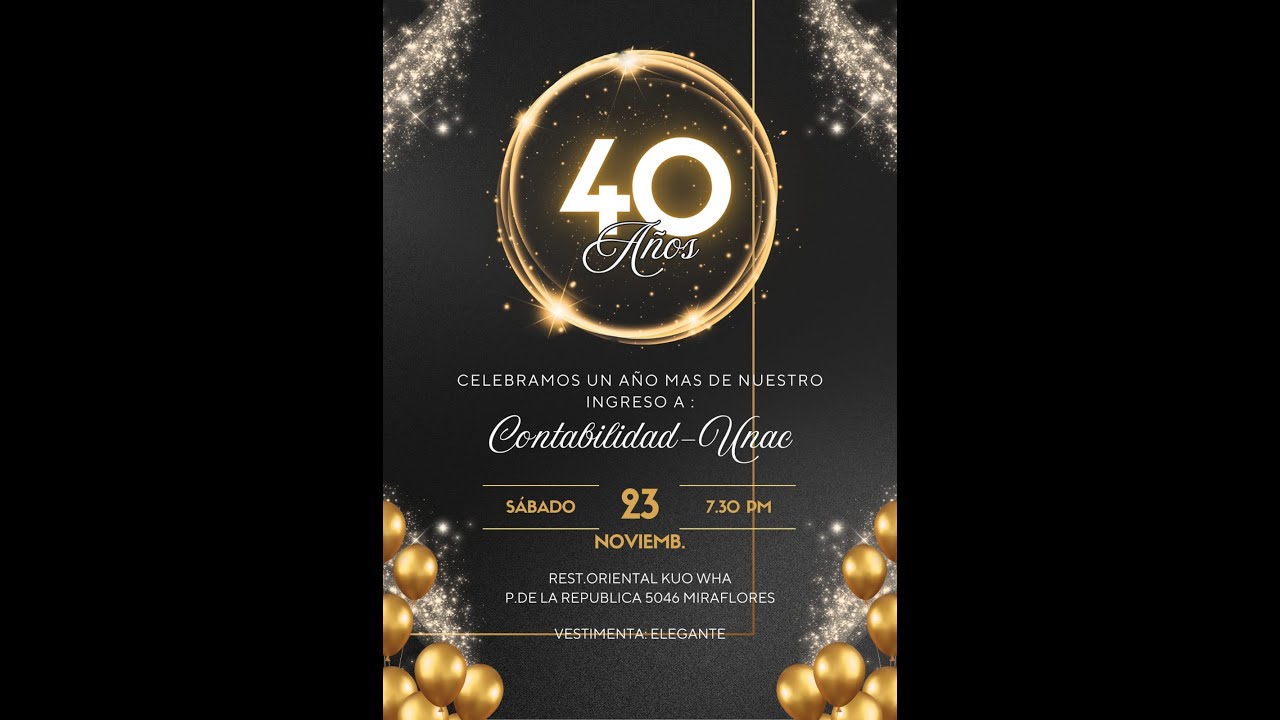 ANIVERSARIO 40 AÑOS UNAC