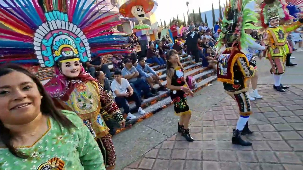 SANTA MARIA ATLIHUETZIA Estupenda camada de Huehues actuando en Feria de Tlaxcala 2025