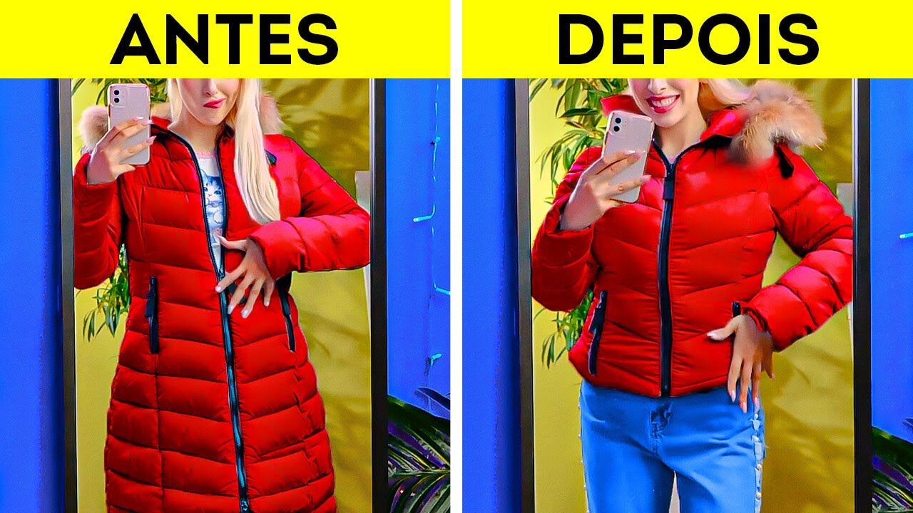 Transforma&ccedil;&atilde;o de roupas incr&iacute;veis e truques de moda da moda