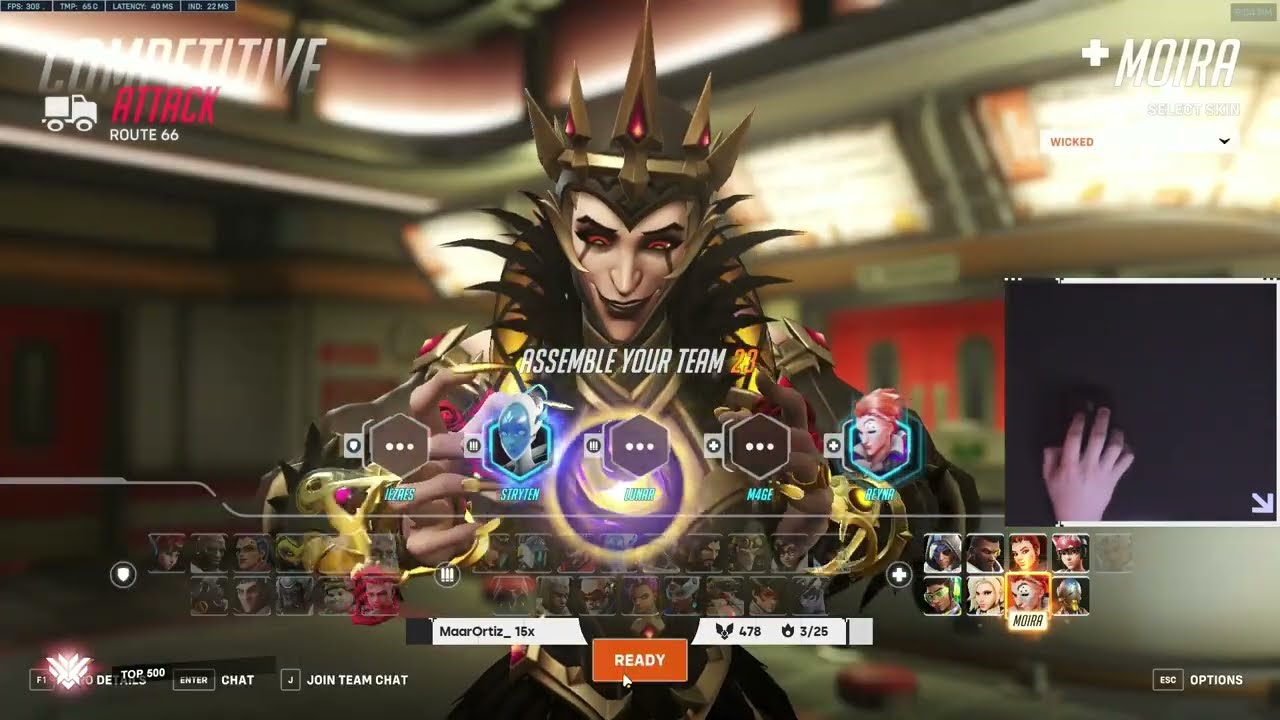 20K Heal! Gale Adelade Moira Overwatch 2 Season 5 Top 500 Gameplay
